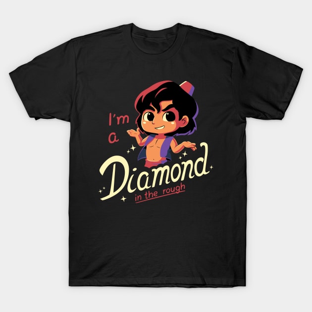 Diamond in the Rough // Cartoon, Kawaii, 90s T-Shirt by Geekydog